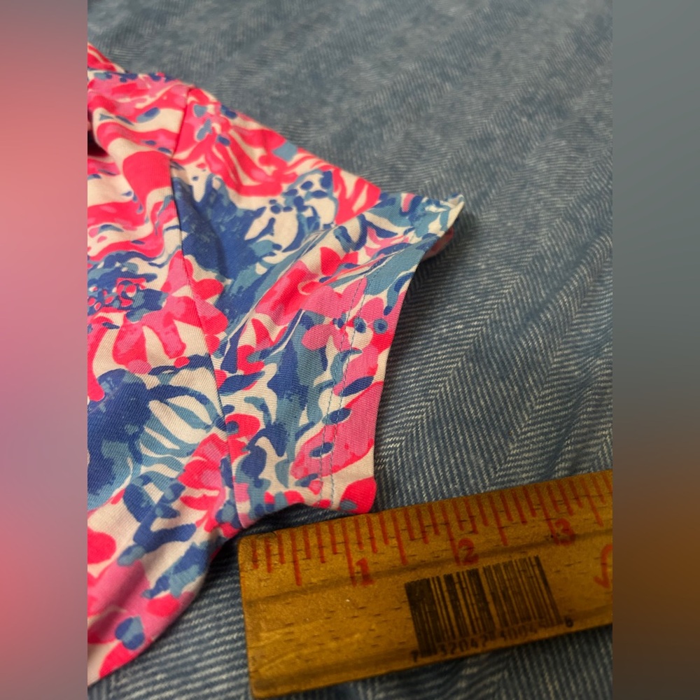 Lilly Pulitzer Red and White Fitted T-Shirt - Picture 4 of 6
